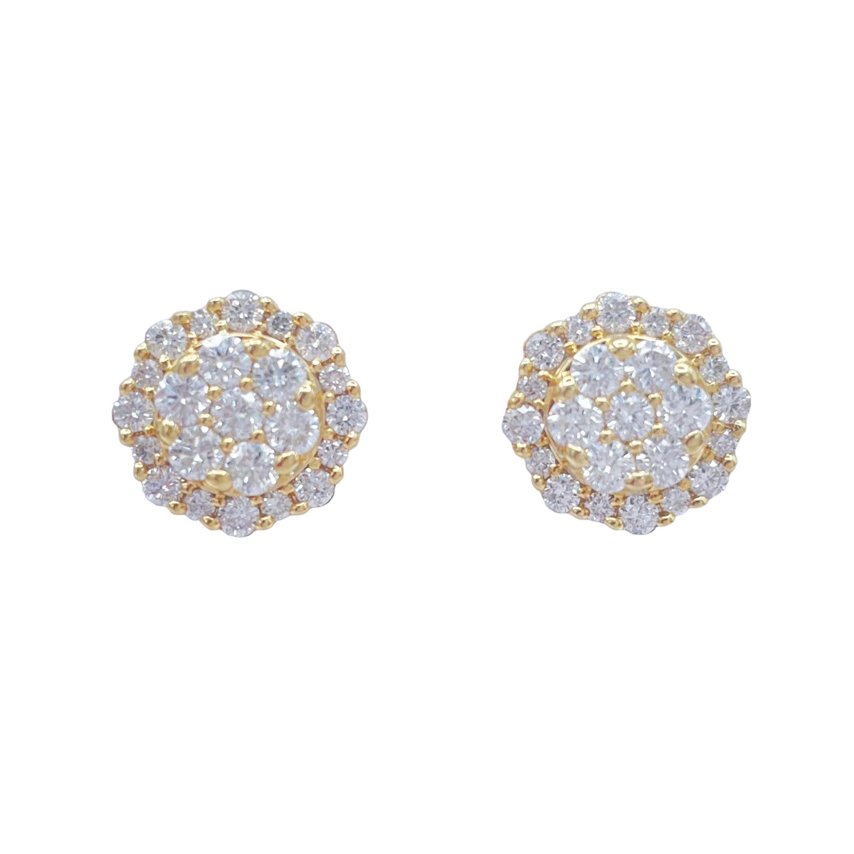 10K Gold 1.52 Ctw Diamond Earring