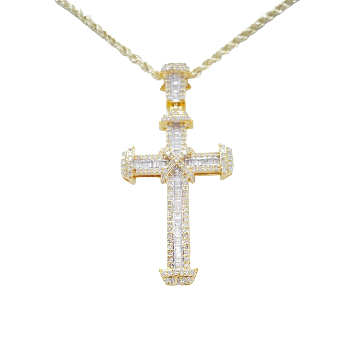 10K Gold 1.98 Diamond Cross