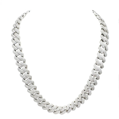 Moissanite Cuban Chain 16mm 32.45 cwt