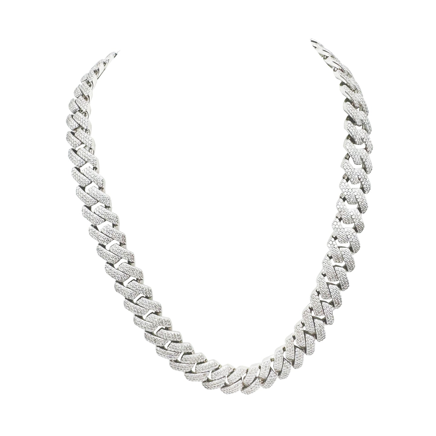 Moissanite Cuban Chain 16mm 32.45 cwt