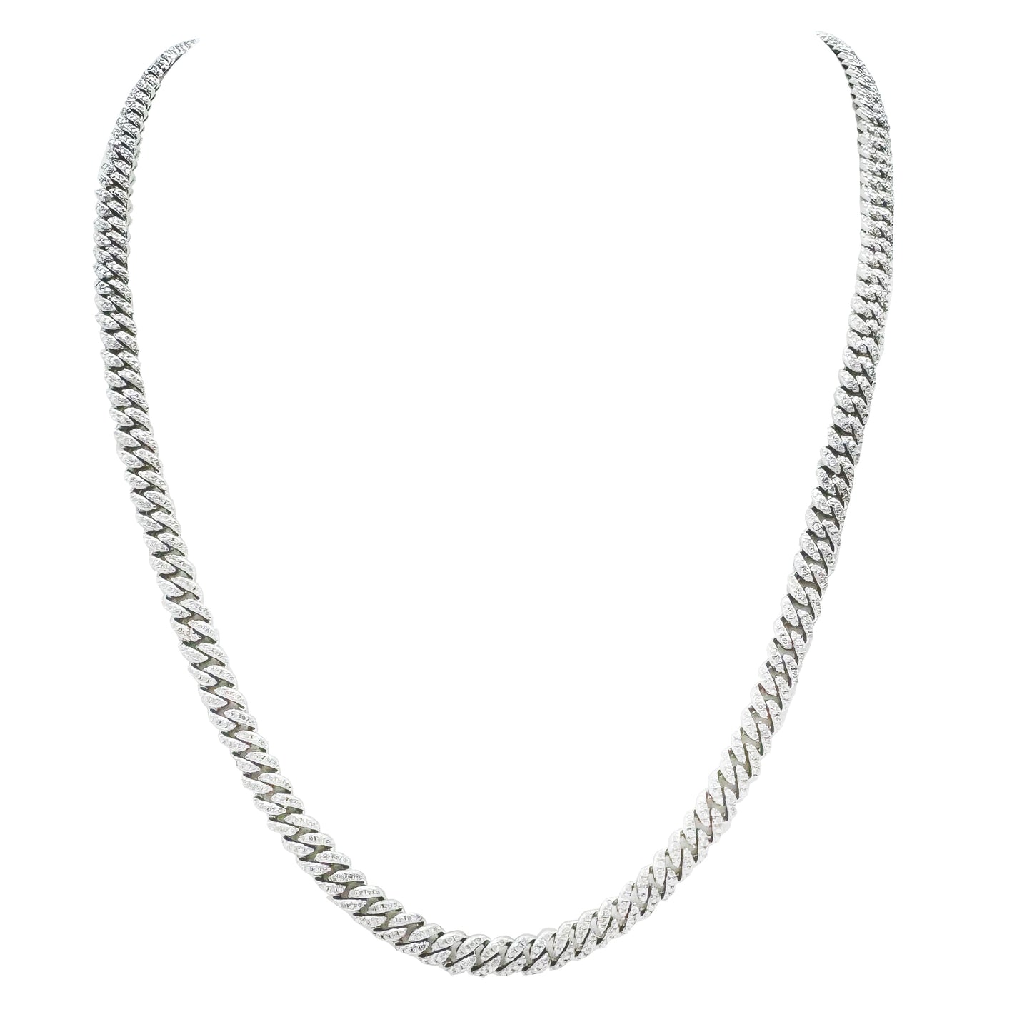 Moissanite cuban chain 6mm 7.88 cwt