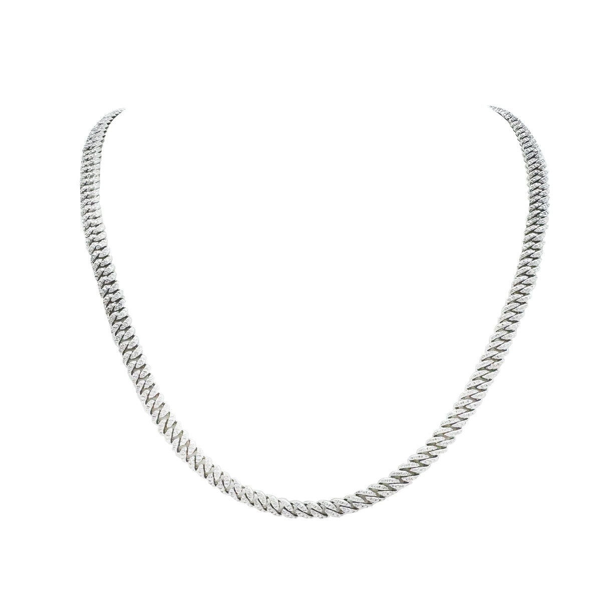 Moissanite cuban chain 6mm 7.88 cwt