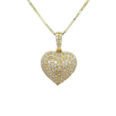 10K Gold .26 Ctw Diamond Heart Charm