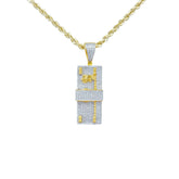 10K Gold .99 Ctw Diamond $100 Charm