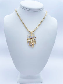 10K Gold Lion Head w/crown (5.62g)