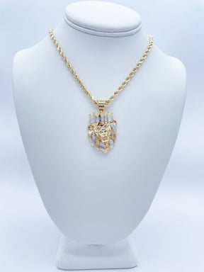 10K Gold Lion Head w/crown (5.62g)