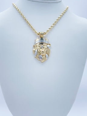 10K Gold Lion Head w/crown (5.62g)